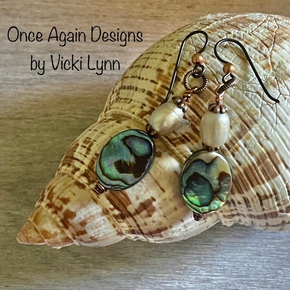 Hand Crafted Jewelry - ARTISAN “Oceans Treasures” - Dangle Earrings